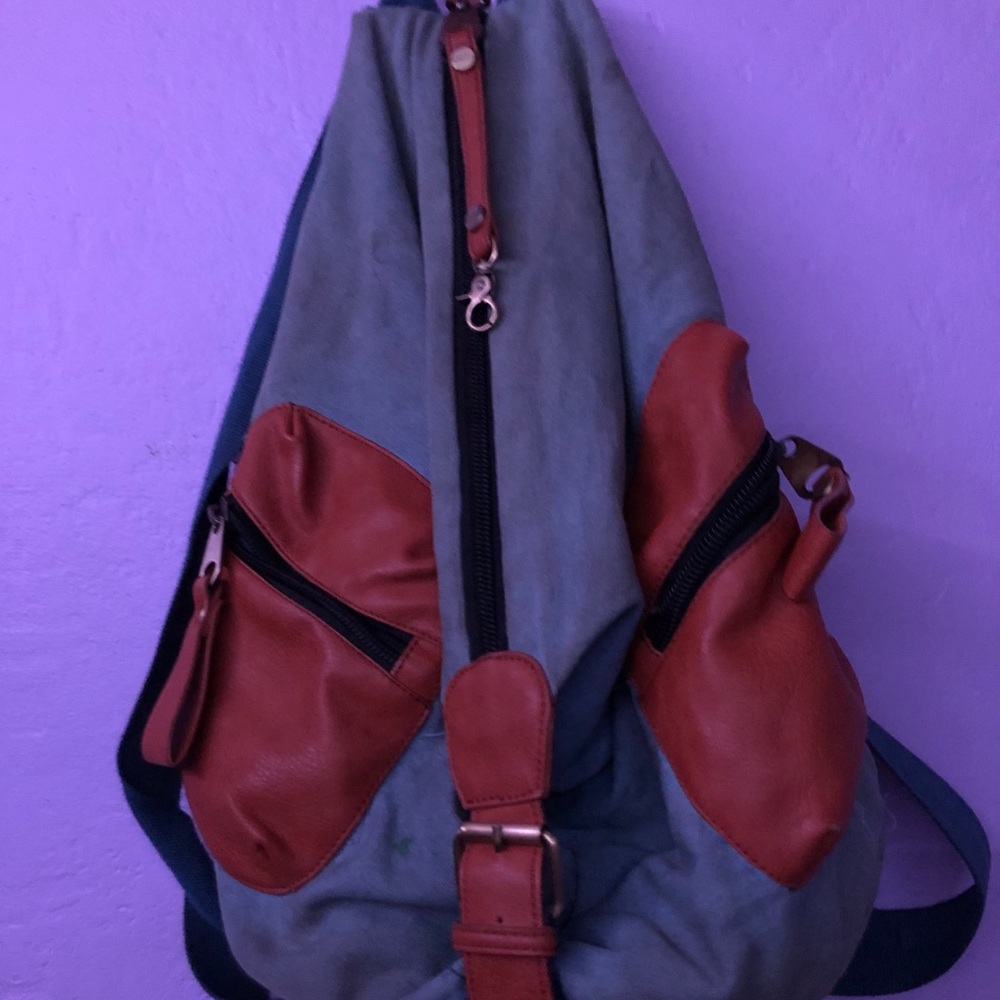 Woman’s and men backpack